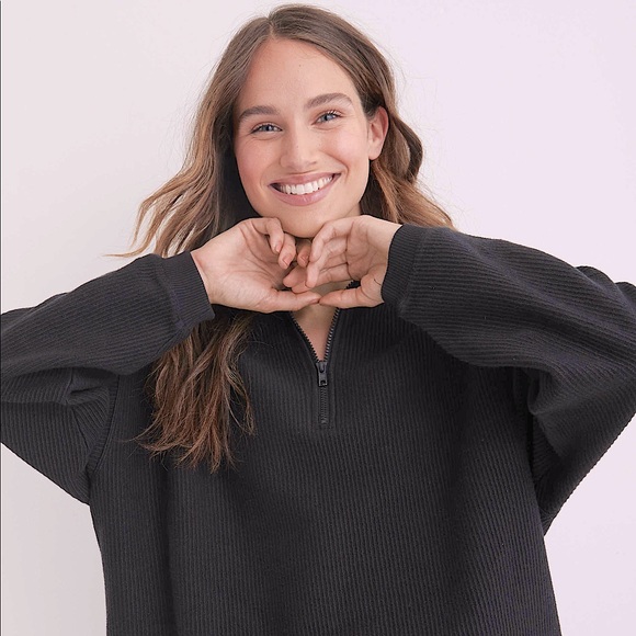 aerie Tops - ⭐️NEW⭐️ Aerie Ribbed Corded Quarter Zip